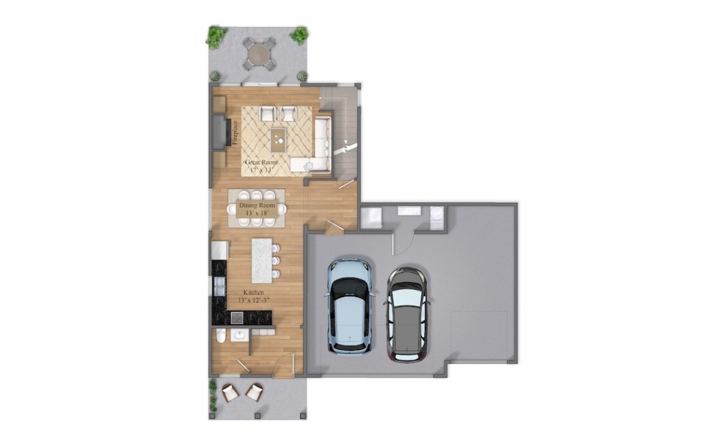 Sawyer Level 1 Layout At Beacon Ridge Single Family Rentals In Plymouth, MN